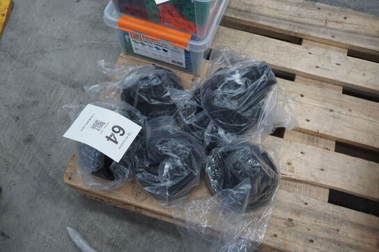 6 stk. Gummi elementer 