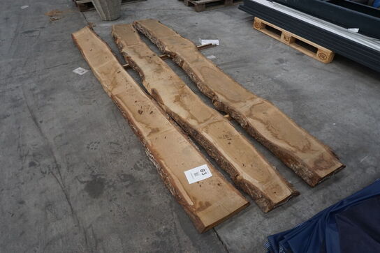 3 stk. Egetræsplanker