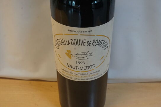 3 fl. CHATEAU LA DOUVE DE ROMEFORT HAUT-MEDOC 1993