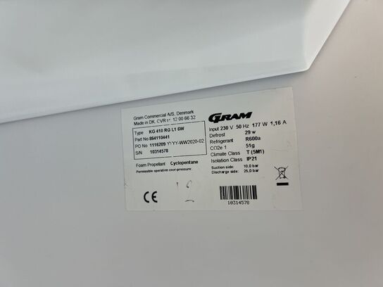 Displaykøleskab GRAM KG 410 RG L1