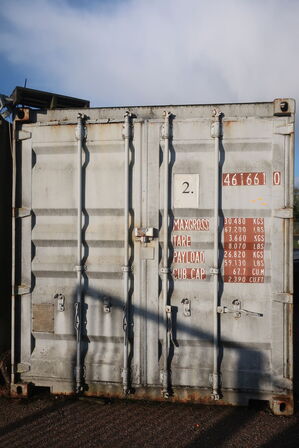 40' container uden indhold