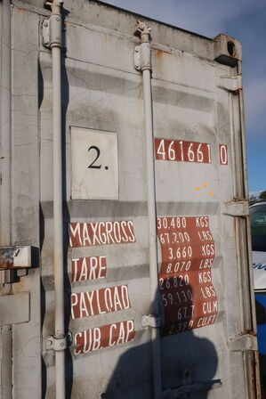 40' container uden indhold