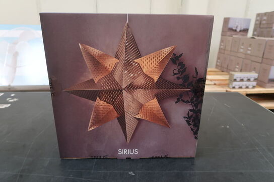 2 stk. Sirius Lene stjerne guld Ø33 cm