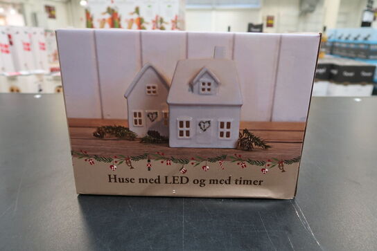 2 pk. Det Gamle Apotek LED lyshus hvid 2 stk.