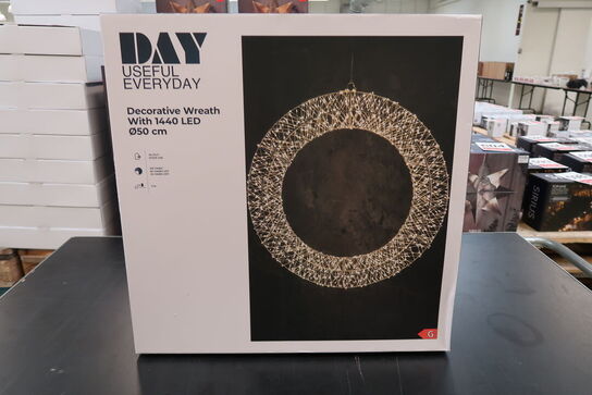 Day LED Krans med timer 50cm