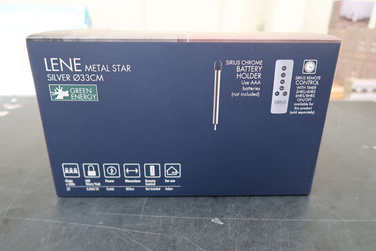 2 stk. Sirius Lene stjerne Ø33 cm