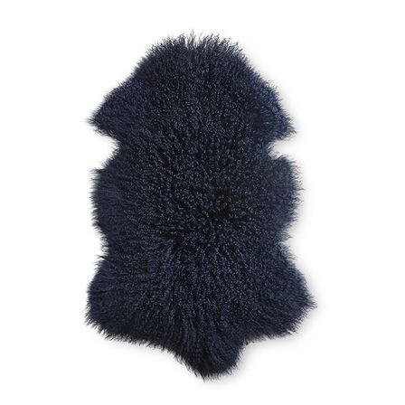 Tibet lammeskind mørkeblå 90x50 cm
