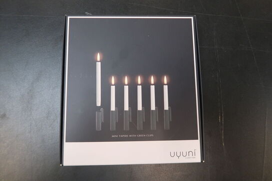 Uyuni Lighting LED juletræslys grøn 6 stk. H13,8 cm