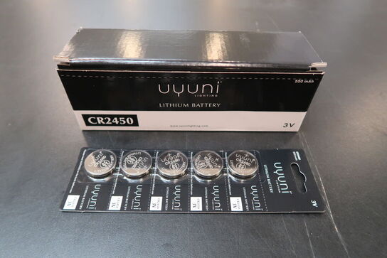 28 pk. Uyuni Lighting Lithium batteri CR2450 3V 5 stk.
