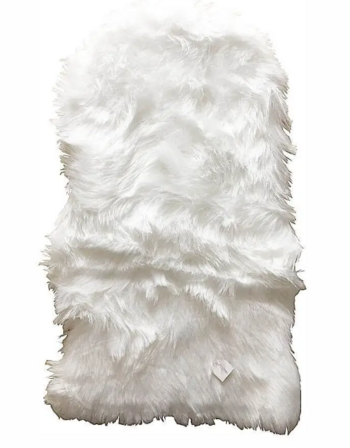 Imiteret lammeskind hvid 60 x 90 cm