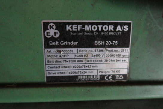Båndsliber KEF BSH 20-75