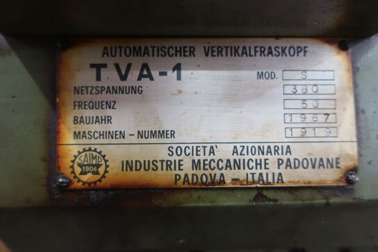 Vertikalfræser SAIMP TVA-1 / FV-0 inkl. tilbehør