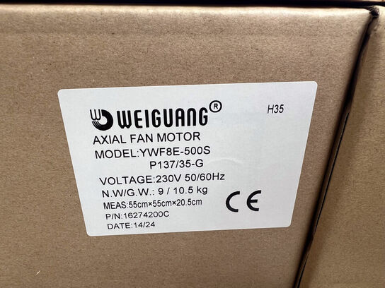 20 stk. WEIGUANG blæsermotor YWF8E-500S (ubrugt)