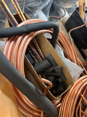 Copper pipes, etc.