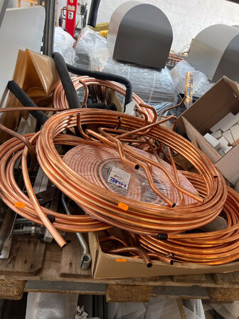 Copper pipes, etc.