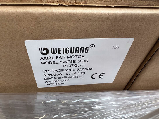 29 stk. WEIGUANG blæsermotor YWF8E-500S (ubrugt)