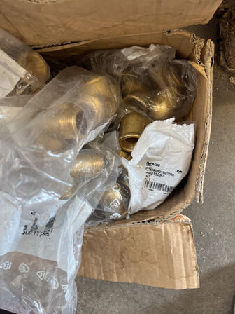 Messingfittings, PETTINAROLI reguleringsventiler, DANFOSS m.v.