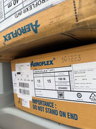 7 ks. AEROFLEX/NMC rørskåle i div. størrelser (se billeder)
