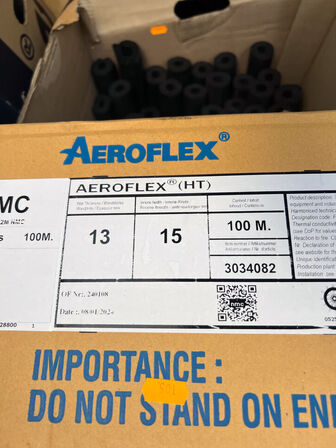 7 ks. AEROFLEX/NMC rørskåle i div. størrelser (se billeder)