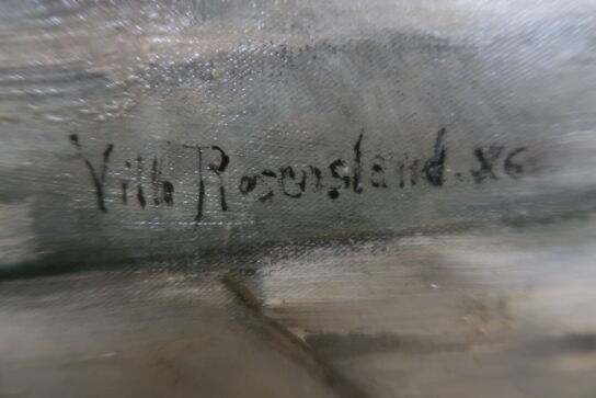 VILHELM ROSENSTAND - Olie på lærred