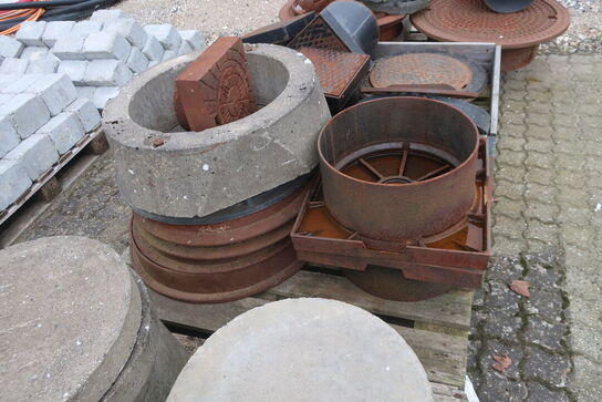 Brøndmateriel beton & stål (se billeder)