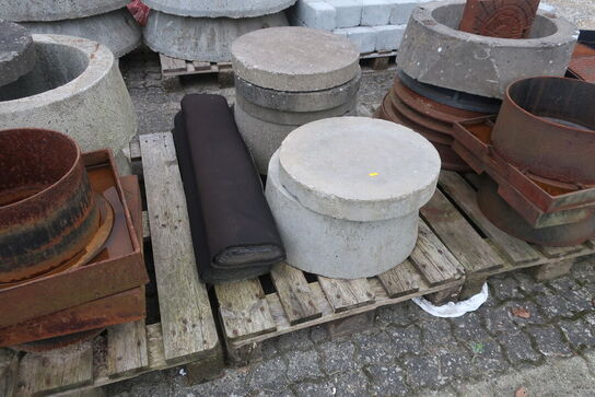 Brøndmateriel beton & stål (se billeder)