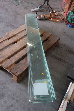 6 stk. hærdet glas