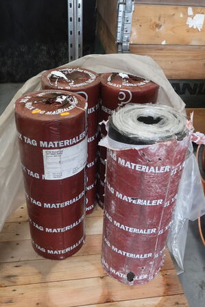 4 rl. PTM DuraFlex underpap + 2 pk. IKO Shingles tagplader