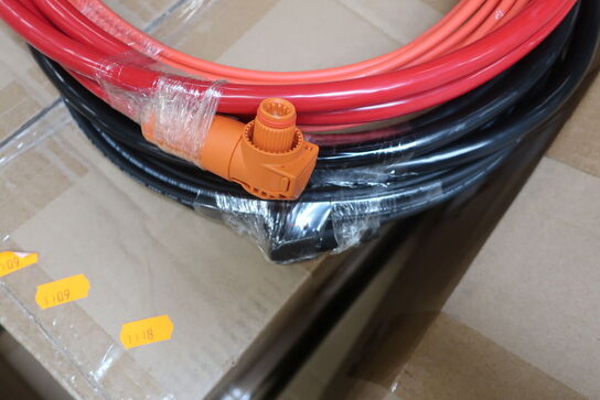 Kasse med 5 stk. kabelsæt battery cable & PV cable