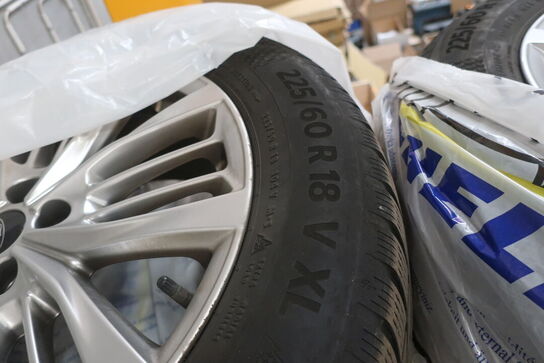 4 stk. alufælge 7.5Jx18H2 FORD med dæk CONTINENTAL 225/60R18 V XL