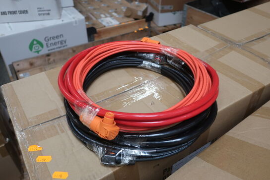 Kasse med 5 stk. kabelsæt battery cable & PV cable