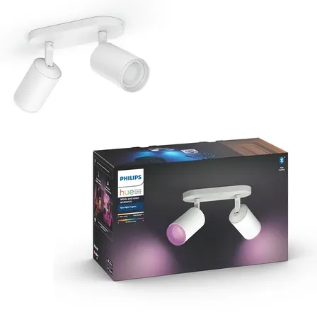 Philips hue fugato 2 spot color spot i hvid(ubrugt)