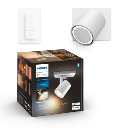 Philips hue runner spot - hvid med dimmer switch(ubrugt)