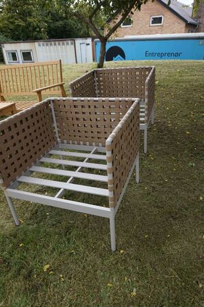 2 stk fletstole uden hynder 