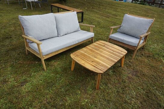 Zamora lounge sofa med bord og stol 