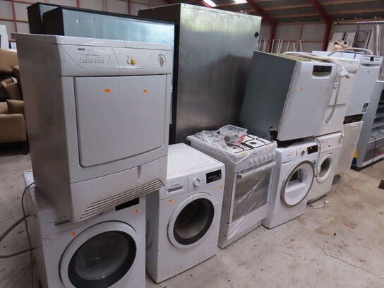 10 stk. vaskemaskiner, komfur, opvaskemaskine