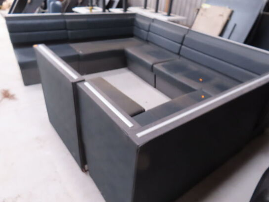 Loungesofaer til fastmontering (indbygget LED Lys)