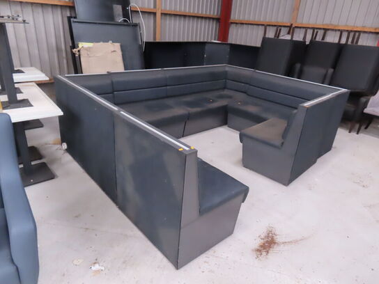 Loungesofaer til fastmontering (indbygget LED Lys)