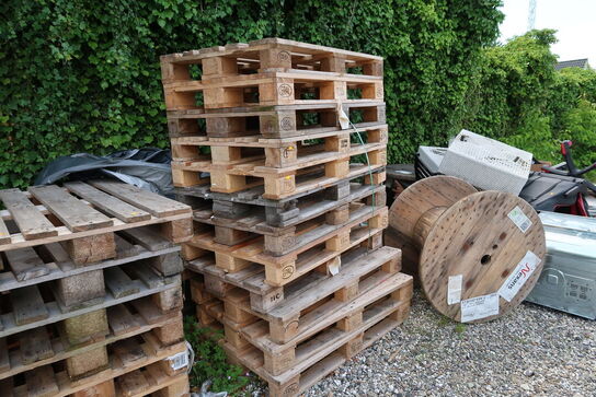 Kabeltromler, EURO-Paller, pallerammer m.m. (alt skal medtages)