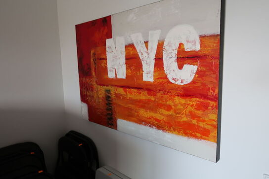 Klapbord, stole samt maleri