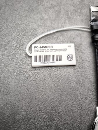 Herreur  FREDERIQUE CONSTANT Slime Line Gents small second 37 mm quartz