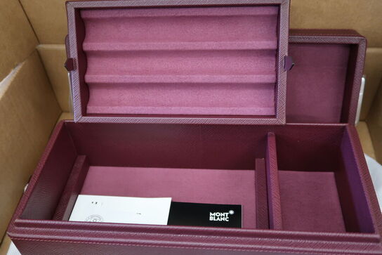 Taske MONTBLANC Collector Box leather 3 pcs cassis