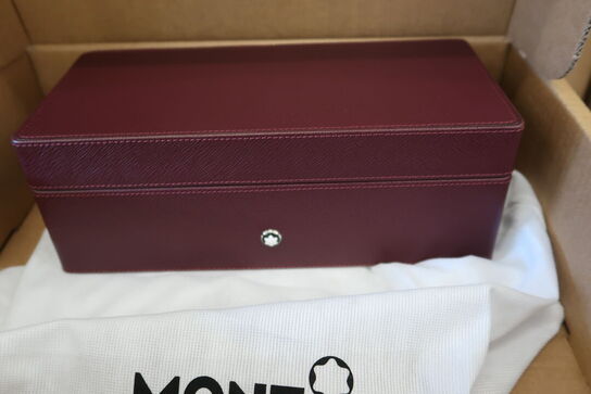 Taske MONTBLANC Collector Box leather 3 pcs cassis