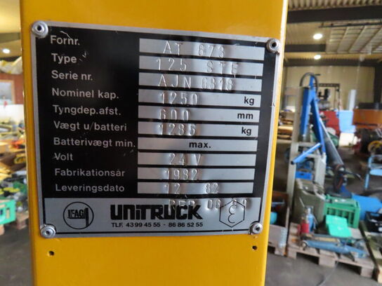 Eltruck, UNITRUCK 125 STE, med lader