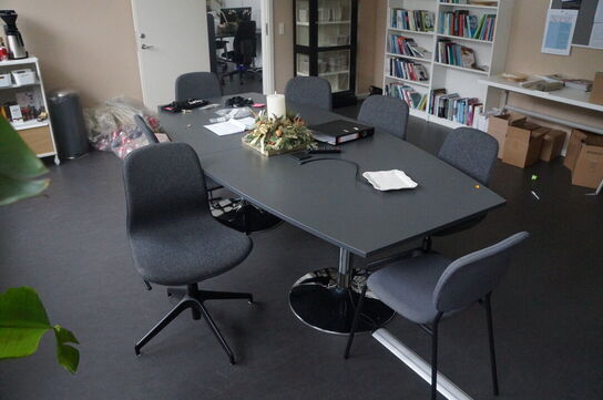 Konferencebord inkl. 7 stk. Stole