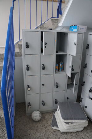 3 stk. Omklædningsskabe