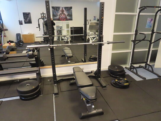 Træningsbænk inkl. Vægtskiver