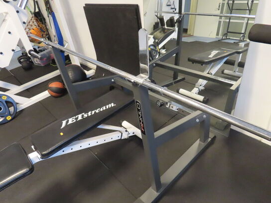 Træningsbænk inkl. Stang