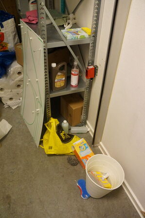 Indhold i rengøringsrum