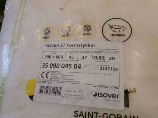 43,2 m2 isolering 45 mm